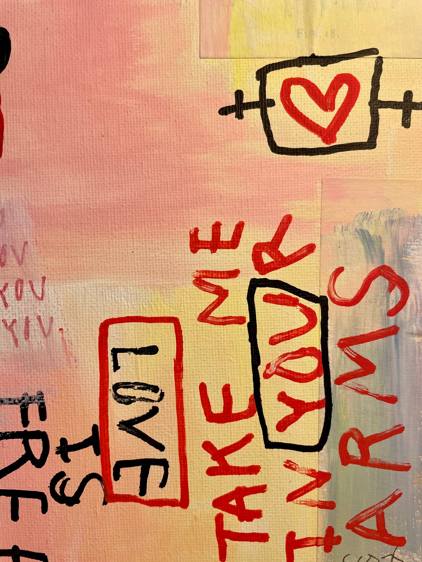 'Lover Giver' Original Canvas Art 11" x 13" - Tarc The Robot