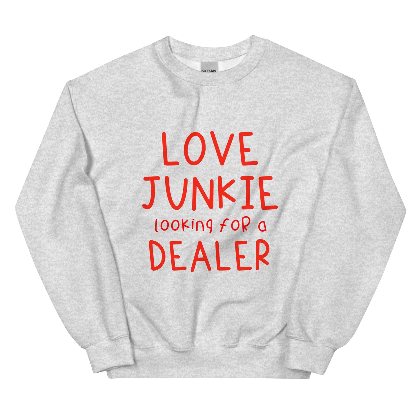 Love Junkie Unisex Sweater | Tarc The Robot