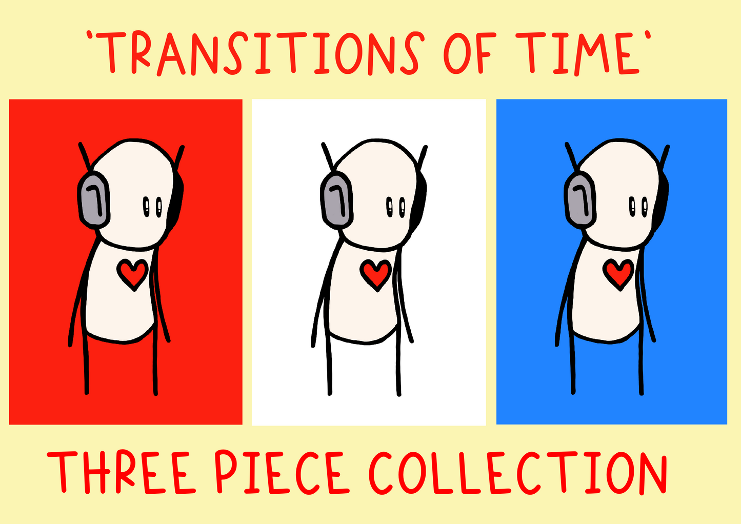 'Transitions of Time' Art Print Set Of Three 12" x 16"