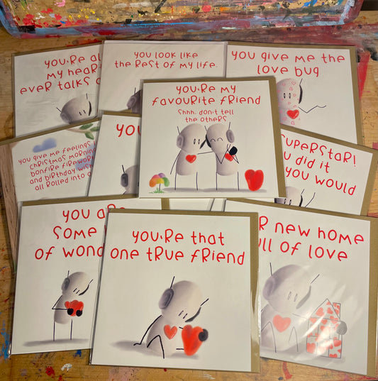 Mystery Bundle Greetings Cards - Tarc The Robot