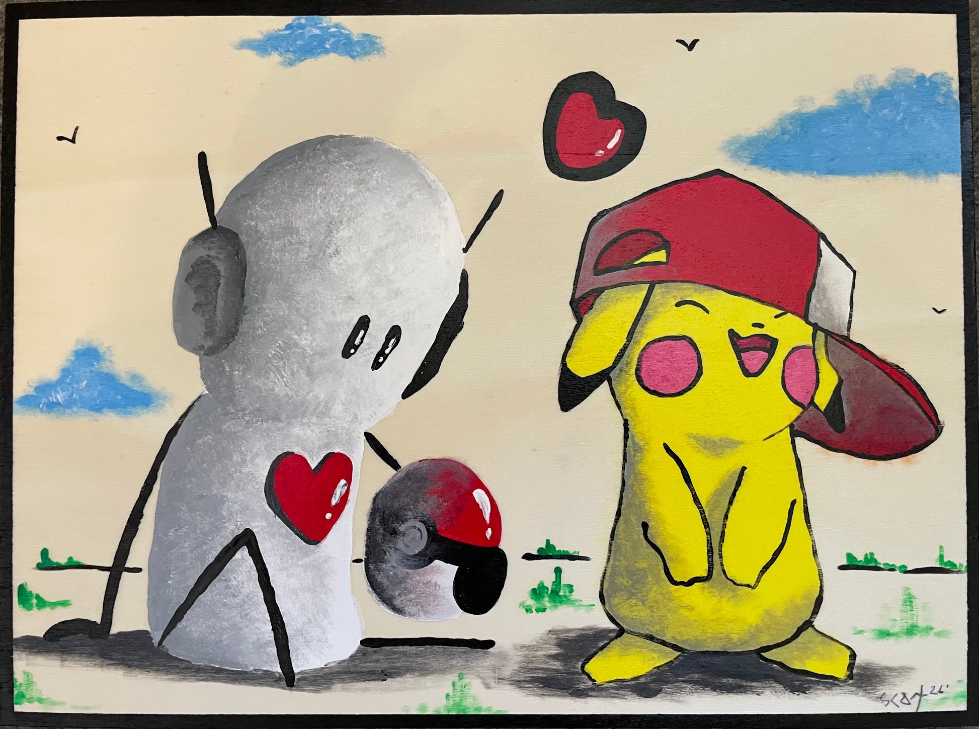 'Inspirations Series': Pokémon Original 16" x 12" - Tarc The Robot