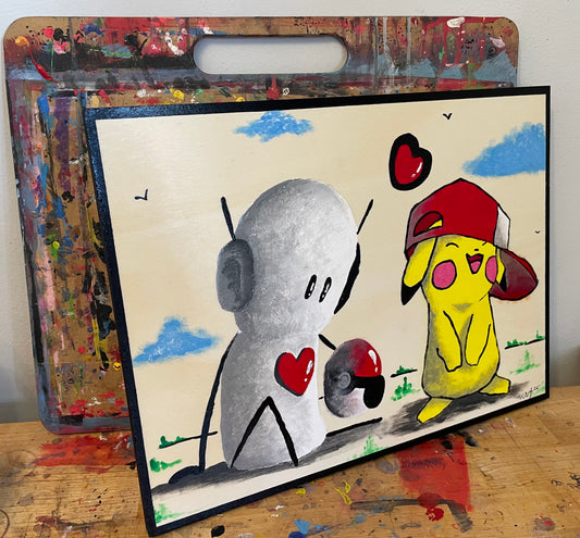 'Inspirations Series': Pokémon Original 16" x 12" - Tarc The Robot