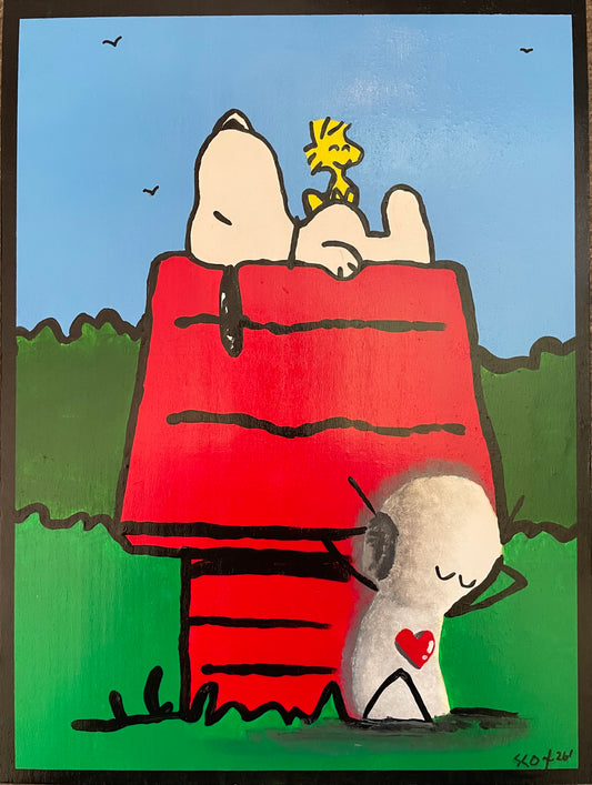 'Inspirations Series': Snoopy Original 16" x 12" - Tarc The Robot