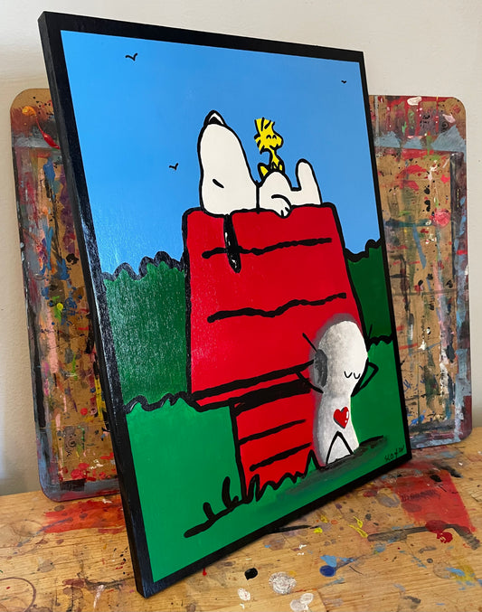 'Inspirations Series': Snoopy Original 16" x 12" - Tarc The Robot