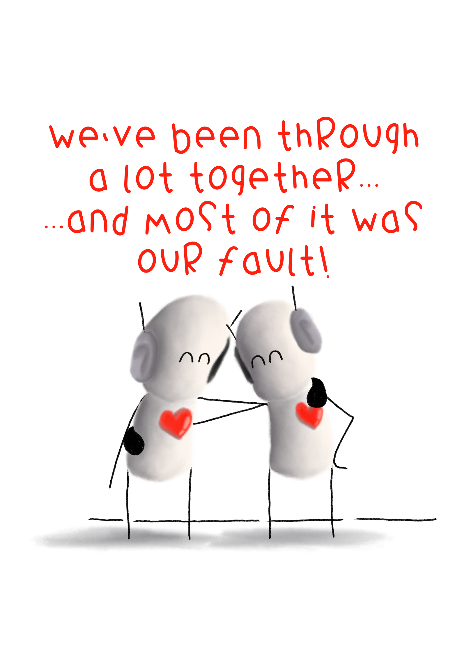 Our Fault" Art Print 12" x 16" - Wall Print | Tarc The Robot