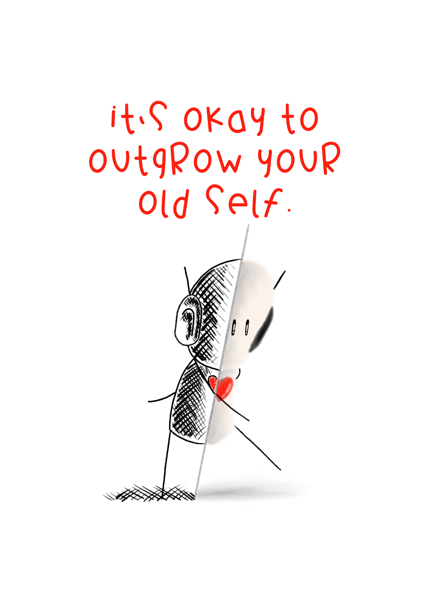 Outgrow Art Print 12" x 16" | Tarc The Robot