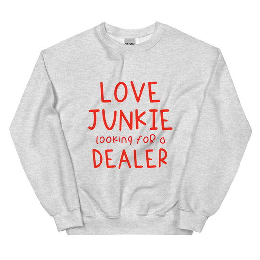 Love Junkie Unisex Sweater | Tarc The Robot