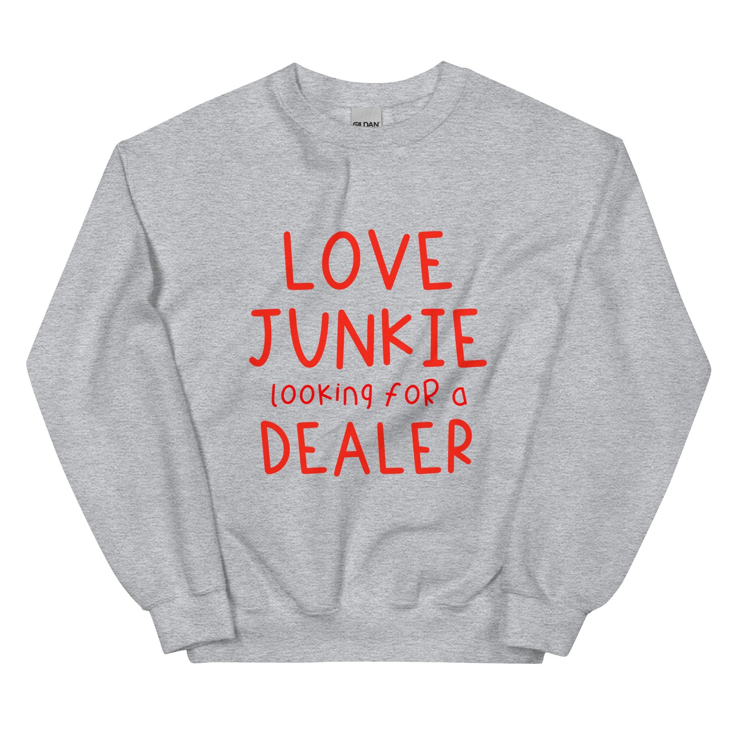 Love Junkie Unisex Sweater | Tarc The Robot